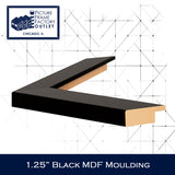 Picture Frame Factory Outlet | Black MDF Moulding