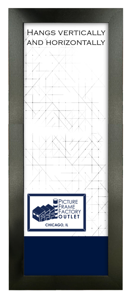 Picture Frame Factory Outlet | Banner Frames without Mat Black